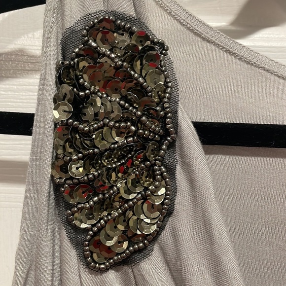 Express Sleeveless Gray Tunic Shirt - Picture 5 of 6